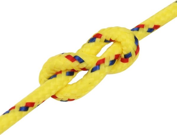 vidaXL Ναυτικό σχοινί, κίτρινο, 2 mm, 250 m, πολυπροπυλένιο