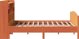 vidaXL Κρεβάτι με Ράφι, χωρίς Στρώμα, 140x200 cm, Μασίφ Πεύκο