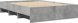 vidaXL Rama κρεβατιού γκρι τσιμέντου 135x190 cm από υλικό ξύλου