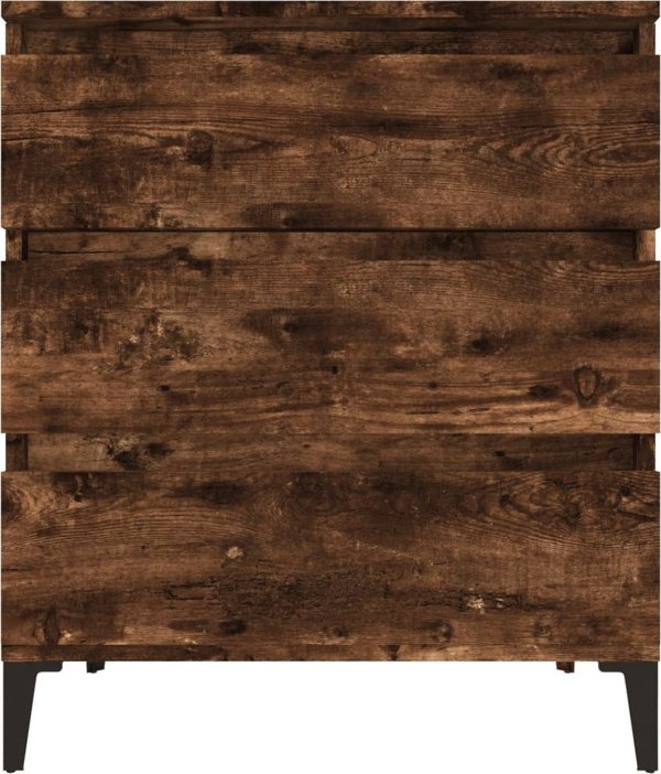 vidaXL Συρταριέρα, καπνιστή δρυς, 60x35x70 cm, υλικό από ξυλοπροϊόντα