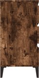 vidaXL Συρταριέρα, καπνιστή δρυς, 60x35x70 cm, υλικό από ξυλοπροϊόντα