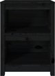 vidaXL Regal na ksiazki, czarny, 50x35x68 cm, lite drewno sosnowe