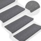 vidaXL Maty na schody samoprzylepne 30 szt. Szare 65x24,5x3,5 cm