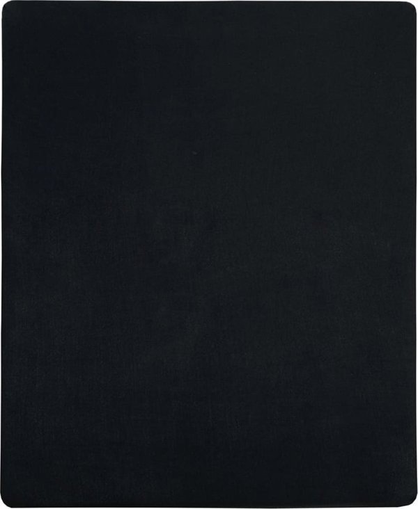 vidaXL Σεντόνια, 2 τεμ., μαύρα, 140x200 cm, βαμβακερό τζέρσεϊ