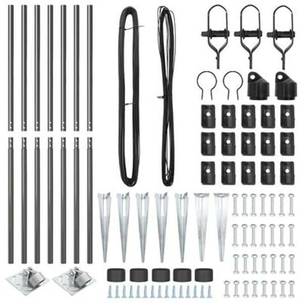 vidaXL Καρφιά Φρακτών 7 Τεμ. 32 mm 180 cm Γαλβανισμένο Ατσάλι