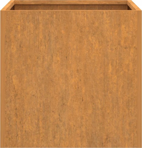 vidaXL Donica, szara, 42x40x39 cm, stal kortenowska