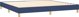 vidaXL vidaXL Κοντινεντάλ κρεβάτι με στρώμα, μπλε 200x200 cm, ύφασμα