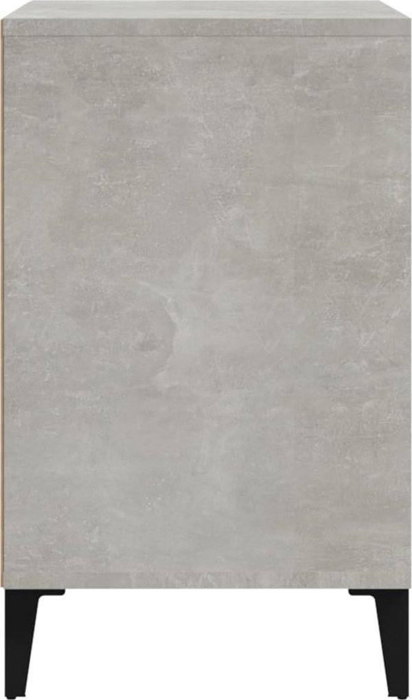 vidaXL Szafka na παπούτσια, γκρι σκυρόδεμα, 102x36x60 cm