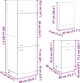 vidaXL Σετ 7 Ντουλάπια Κουζίνας, Δρυς Sonoma, Ξύλινο Υλικό