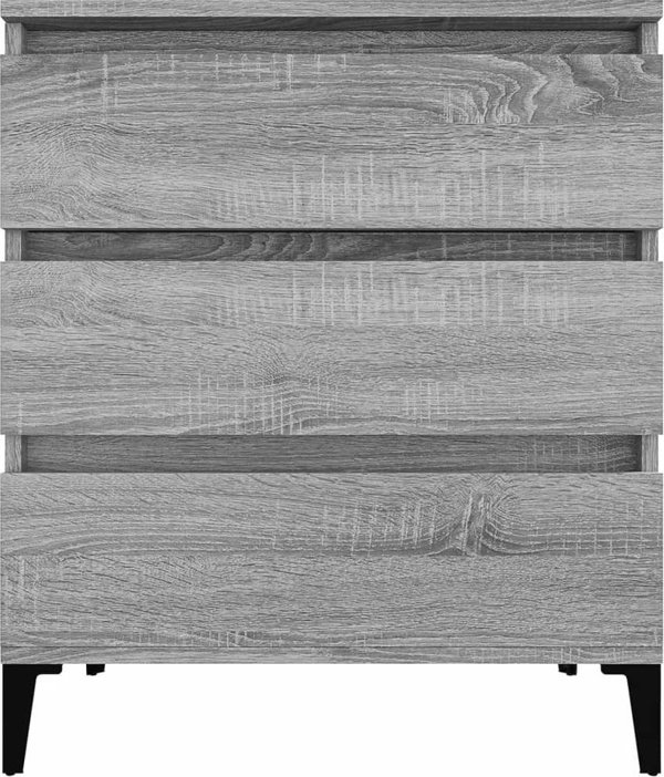 vidaXL Κομότα, γκρι δρυς σονόμα, 60x35x70 cm, υλικό ξύλου