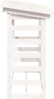 vidaXL Σταντ για ξύλα καυσόξυλα, λευκό, 108x64,5x110 cm, από πεύκο