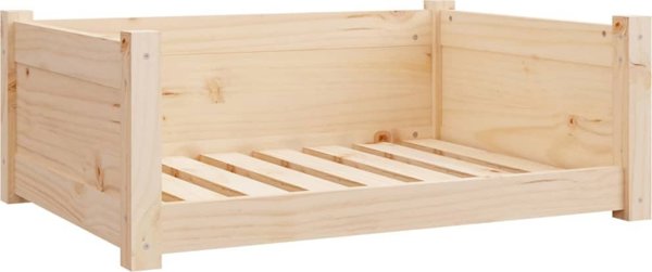 vidaXL vidaXL Legowisko dla psa, 75,5x55,5x28 cm, lite drewno sosnowe