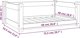 vidaXL vidaXL Legowisko dla psa, 75,5x55,5x28 cm, lite drewno sosnowe