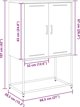 vidaXL Szafka pod telewizor, antracytowa, 68x39x60,5 cm, stalowa