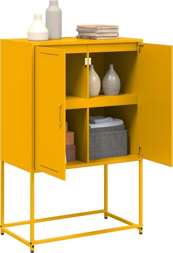 vidaXL Szafka pod telewizor, antracytowa, 68x39x60,5 cm, stalowa