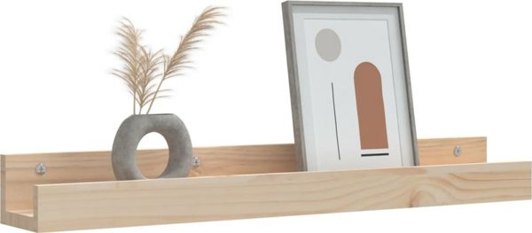 vidaXL Τοίχοι Ράφια, Σετ 2 τεμαχίων, 80x12x9 εκ, Πεύκο