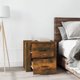 vidaXL Κομοδίνο σε απόχρωση σκούρας δρυός, 50x39x47 εκ.