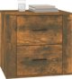 vidaXL Κομοδίνο σε απόχρωση σκούρας δρυός, 50x39x47 εκ.