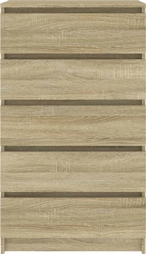 vidaXL Komoda, kolor dab sonoma, 60x36x103 cm, material drewnopochodny