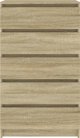 vidaXL Komoda, kolor dab sonoma, 60x36x103 cm, material drewnopochodny