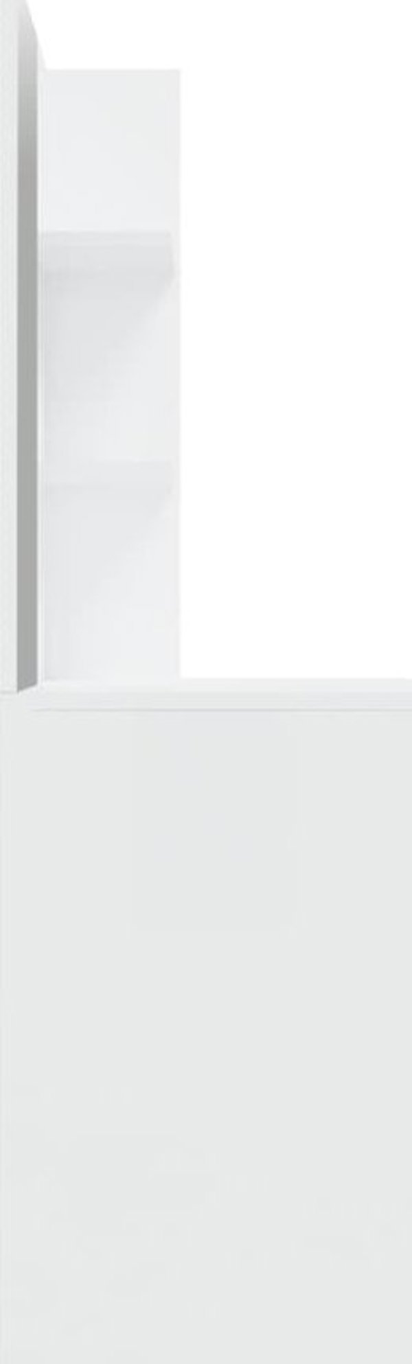 vidaXL Toaletka z lustrem biala wysoki polysk 74,5x40x141 cm