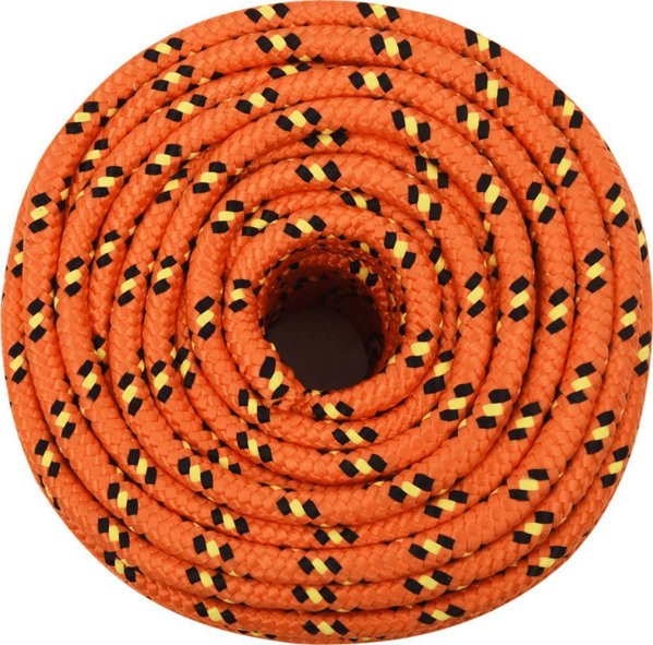 vidaXL Ναυτικό σχοινί, πορτοκαλί, 14 mm, 50 m, πολυπροπυλένιο