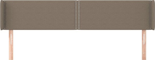 vidaXL Προσκέφαλο τύπου uszak, taupe, 183x16x78/88 εκ., ύφασμα
