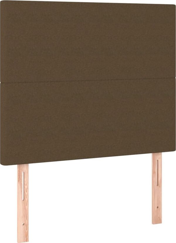 vidaXL Στρώμα Κοντινεντάλ με Μαξιλάρι, Καφέ, 120x200 εκ, Ύφασμα