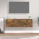 vidaXL Σετ 2 Κρεμαστά ντουλάπια, Σκούρο Δρυς, 60x36,5x35 cm