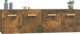 vidaXL Σετ 2 Κρεμαστά ντουλάπια, Σκούρο Δρυς, 60x36,5x35 cm