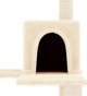 vidaXL Scratching post για γάτες με στύλους από σχοινί σιζάλ, κρεμ, 153 εκ.