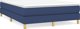 vidaXL Κρεβάτι Continental, μπλε, επενδεδυμένο με ύφασμα, 140x190 cm