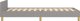 vidaXL Κρεβατοκάμαρα με κεφαλάρι, ανοιχτό γκρι, 100x200 cm, επενδυμένο ύφασμα
