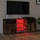 vidaXL Ντουλάπι TV με φωτισμό LED, καπνιστό δρυς, 120x30x50 cm
