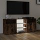 vidaXL Ντουλάπι TV με φωτισμό LED, καπνιστό δρυς, 120x30x50 cm