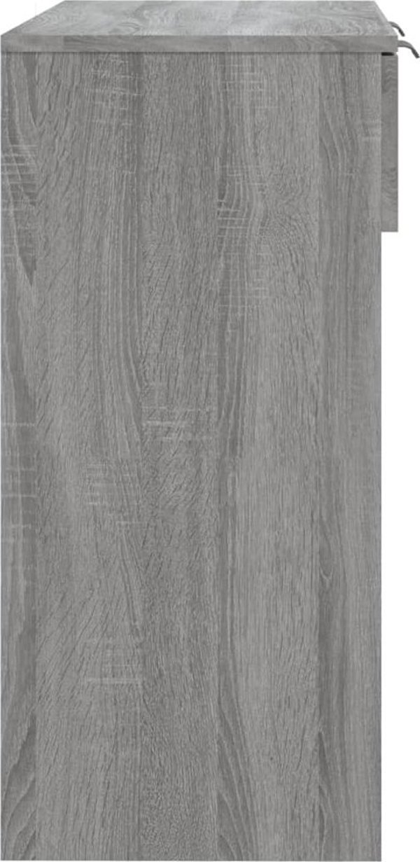 vidaXL Κονσόλα, γκρι δρυς σονόμα, 90x36x75 cm