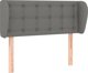 vidaXL Κεφαλάρι uszak, σκούρο γκρι, 83x23x78/88 cm, ύφασμα