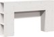 vidaXL Κεφαλάρι κρεβατιού με ράφια, λευκό, 140cm, πεύκο