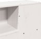 vidaXL Κεφαλάρι κρεβατιού με ράφια, λευκό, 140cm, πεύκο