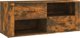 vidaXL Έπιπλο τηλεόρασης, καπνιστή δρυς, 100x35x40 cm