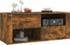 vidaXL Έπιπλο τηλεόρασης, καπνιστή δρυς, 100x35x40 cm