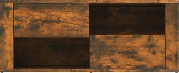vidaXL Έπιπλο τηλεόρασης, καπνιστή δρυς, 100x35x40 cm