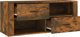 vidaXL Έπιπλο τηλεόρασης, καπνιστή δρυς, 100x35x40 cm