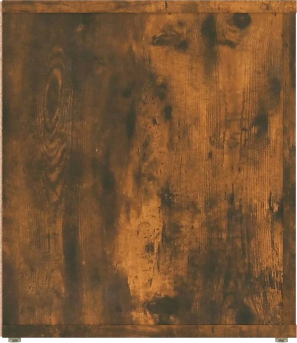 vidaXL Έπιπλο τηλεόρασης, καπνιστή δρυς, 100x35x40 cm