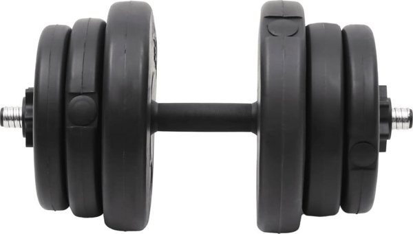 vidaXL Hantle z obciaznikami, 40 kg