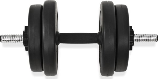 vidaXL Hantle z obciaznikami, 40 kg
