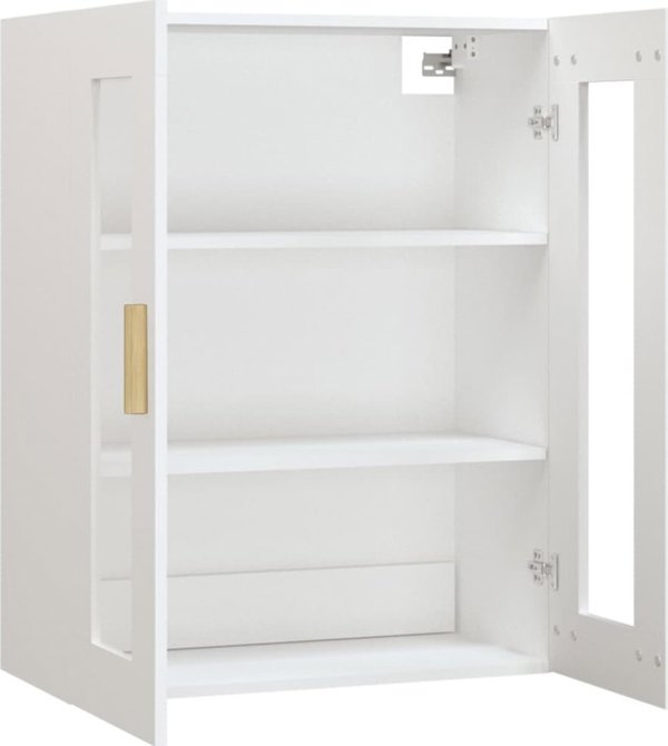 vidaXL Επιτοίχια ντουλάπα, λευκή, 69,5x34x90 εκ