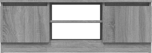 vidaXL Έπιπλο για TV με πόρτες, γκρι δρυς σονόμα, 102x30x36 εκ