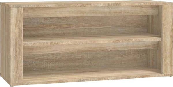 vidaXL Ράφι Παπουτσιών, Sonoma Δρυς, 100x35x45 cm, από Ξυλοπολυμερές Υλικό