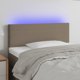 vidaXL Κεφαλάρι για κρεβάτι με LED, ταμπά, 90x5x78/88 εκ, ύφασμα